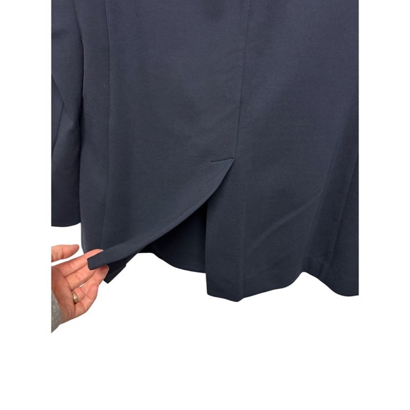 SPANX Blue One Button Collarless Blazer and Pant Set Women's Size M - Picture 8 of 14